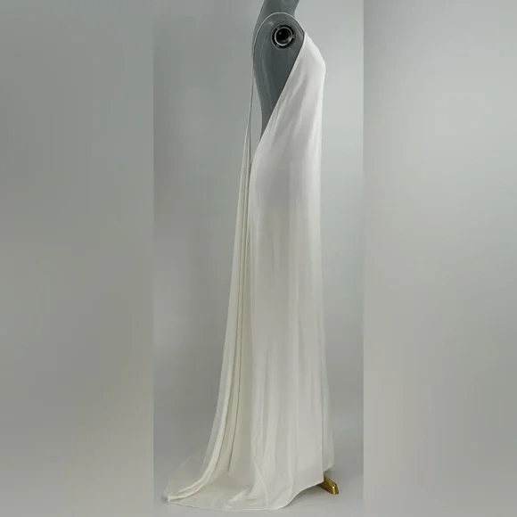 🆕 RAT & BOA 🧿 NWOT Amora Back Draped Jersey Dress, White - Sz M - Picture 5 of 16